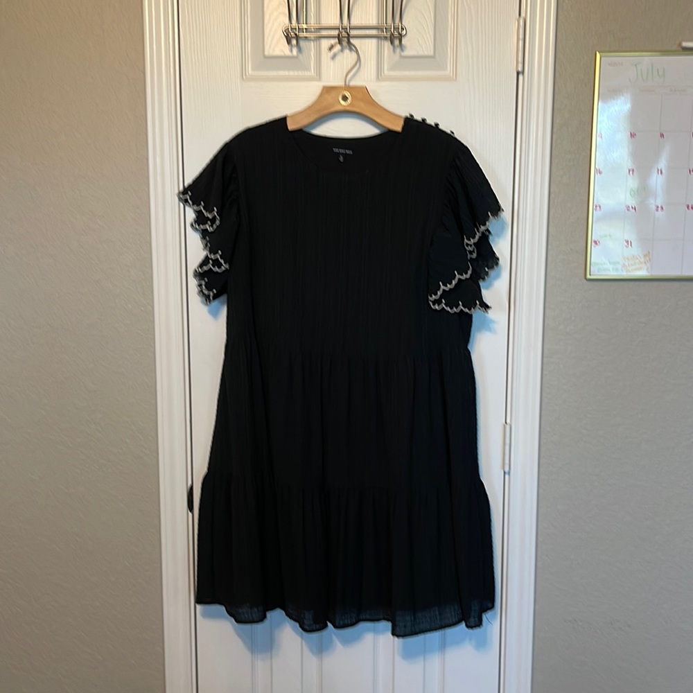Black babydoll dress XL